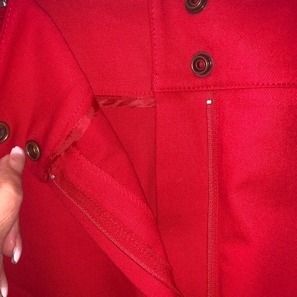 Red Straight Skirt - Picture 5 of 7